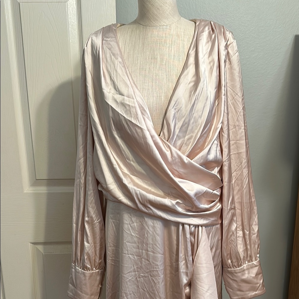 Elegant soft Pink Maxi Dress